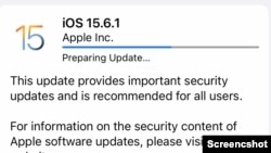 Apple IOS update