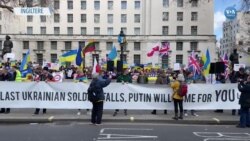 Londra’da Ukrayna’ya destek protestosu