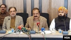 Rana Sanaullah, Qamar uz Zaman Kaira and Molana Asad Mehmood