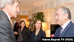 Kıbrıs Türk Cumhurbaşkanı Mustafa Akıncı ve ABD Dışişleri Bakanı John Kerry